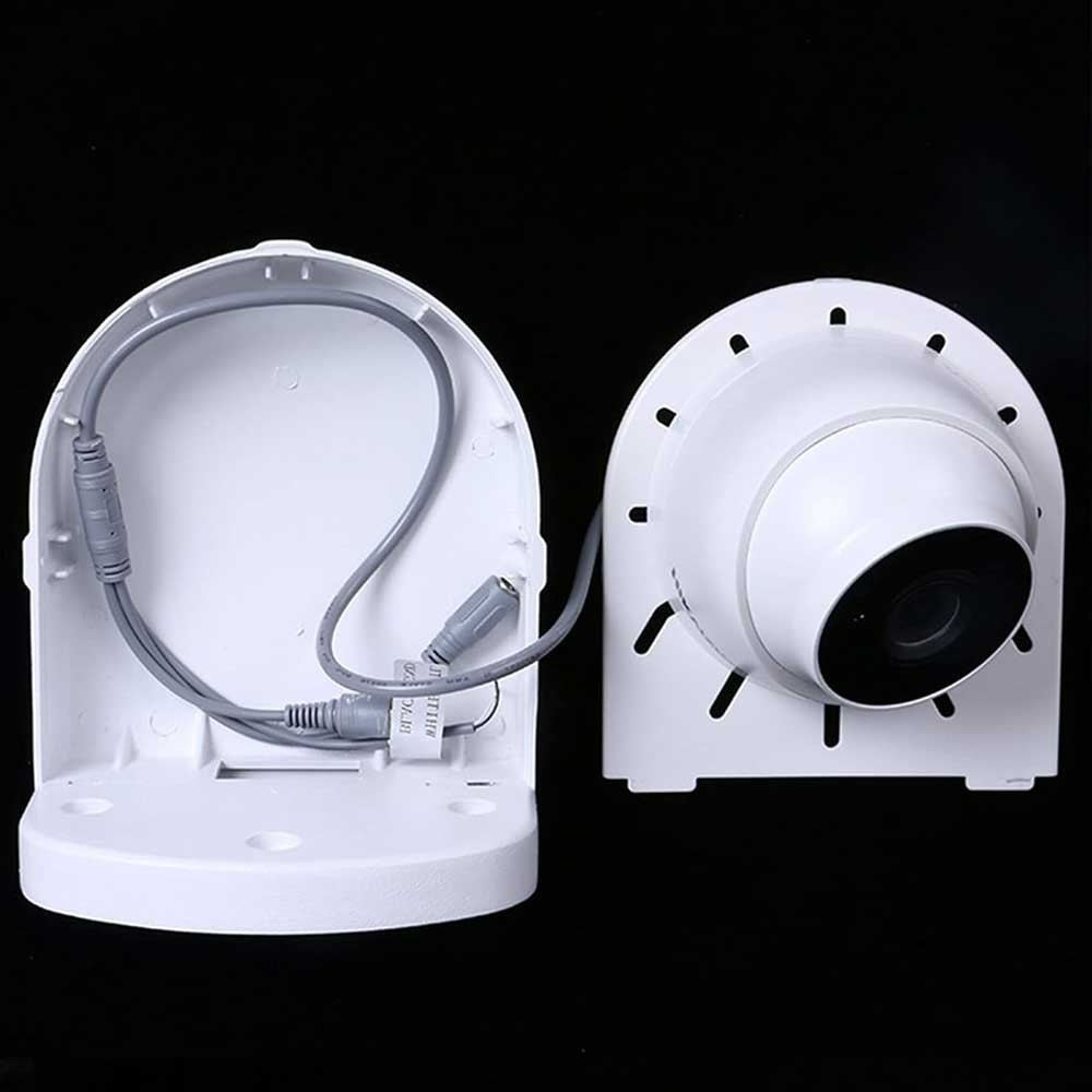 Universal Wall Mount Bracket for Dome Security Camera,Deep Base Junction Box Cable Management Mounting Case, CCTV IP Surveillance Cameras Holder Metal Solid Powder Spray Coating